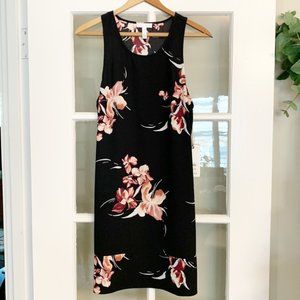 NWT -  Leith Women’s Floral Black & Pink Sleeveless Mini Dress (Size S)